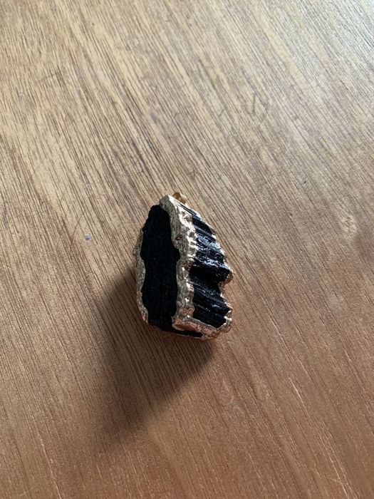 Naszyjnik handmade z czarnym turmalinem  .