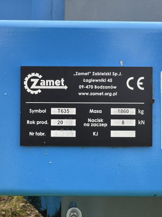 Przyczepa samozbierajaca T635