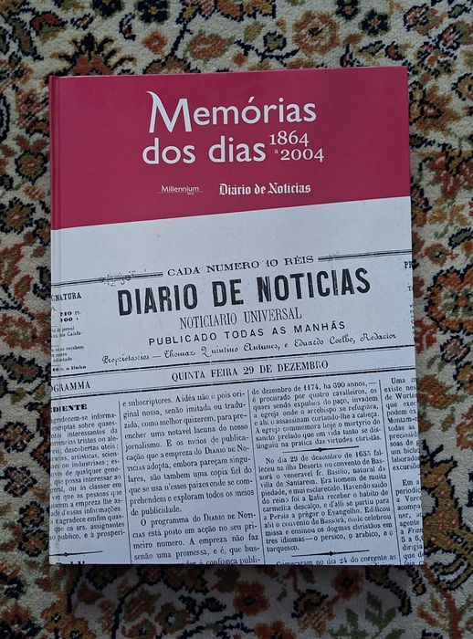 Raro Livro Memórias dos dias 1864 a 2004, Diário de Notícias