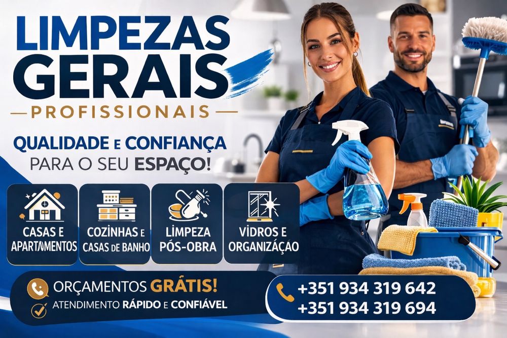 Limpezas Gerais – Profissional e Rápido