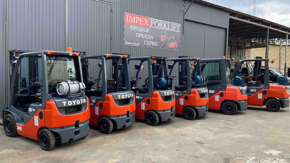 Газовий навантажувач TOYOTA 02-8FGF25, підйом-3.7м, 2018 рік, кабіна