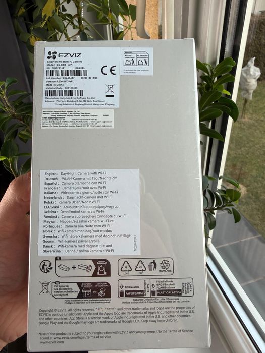 Kamera IP zewnętrzna Ezviz CS-CB3-R100-2D2WFL(EU-STD) biała TOMI-TECH