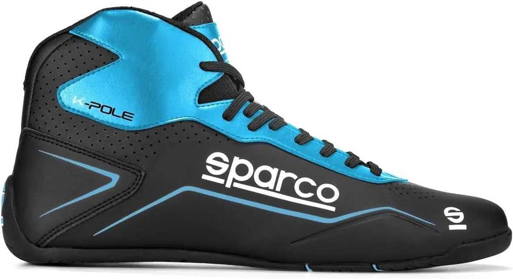 Buty rajdowe kartingowe Sparco K-Pole, kolor czarno-niebieski, rozmiar 46