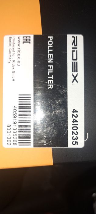 Polen Filter Ridex