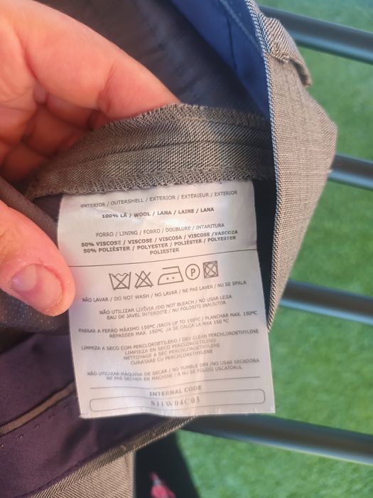 Fato Sacoor cinza 34