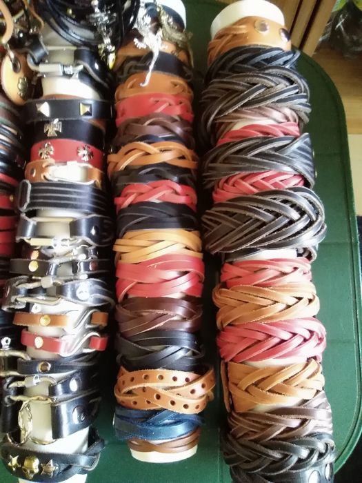Bransoletki skórzane handmade