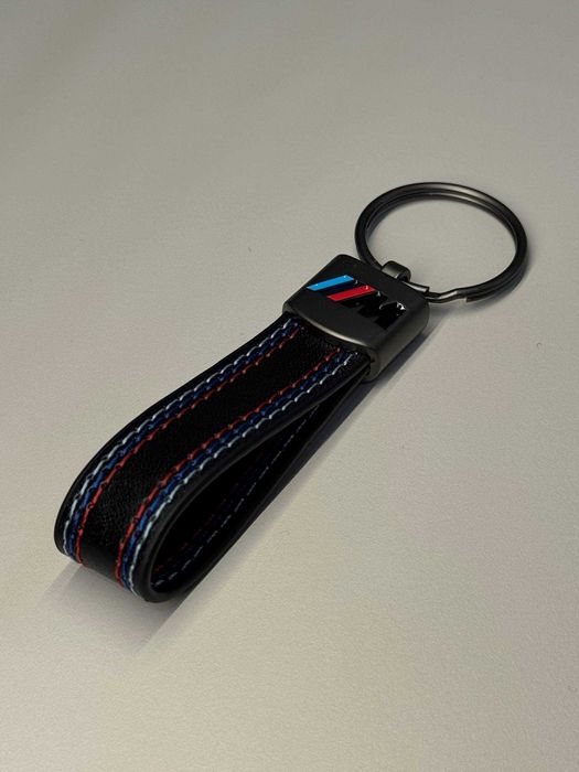 Брелок на ключ BMW БМВ M шкіра замша кожа плетений