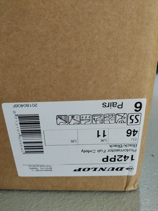 Nowe kalosze strażackie Dunlop 142PP S5 eu46