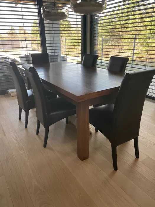 Stół z litego drewna jesionowego