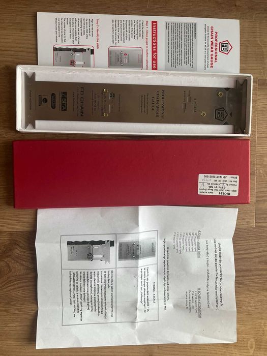Przymiar linijka pomiarowa zużycia łańcucha FB Chain Wear Gauge UDT