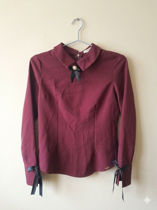 Bordowa bluzka rozmiar M