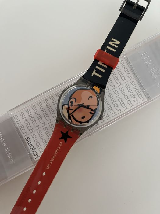 Relógio Swatch Gent “Les Aventures de Tintin” (referência GM165)