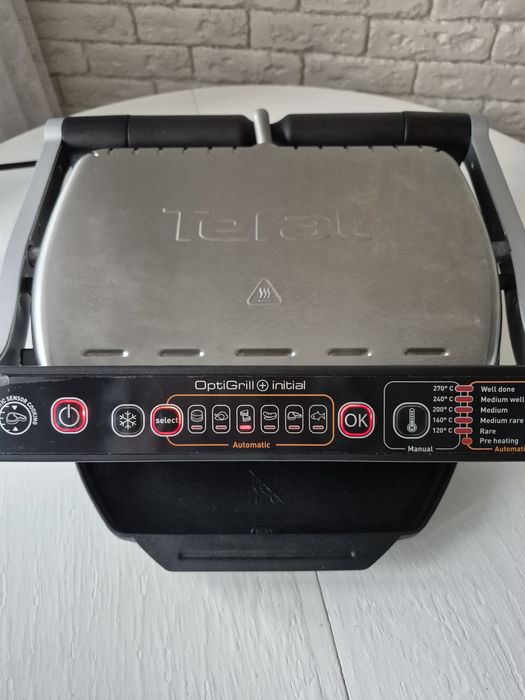 Гриль Тефаль Tefal OptiGrill + Initial, стан нового