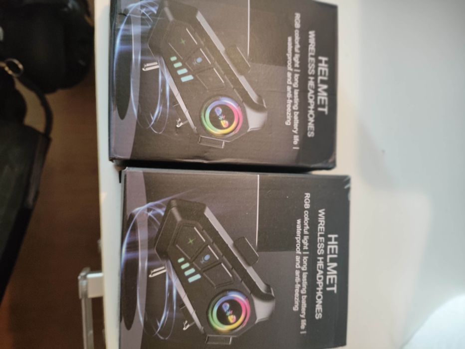 2x Słuchawki Bluetooth na motor, intercom.rower.