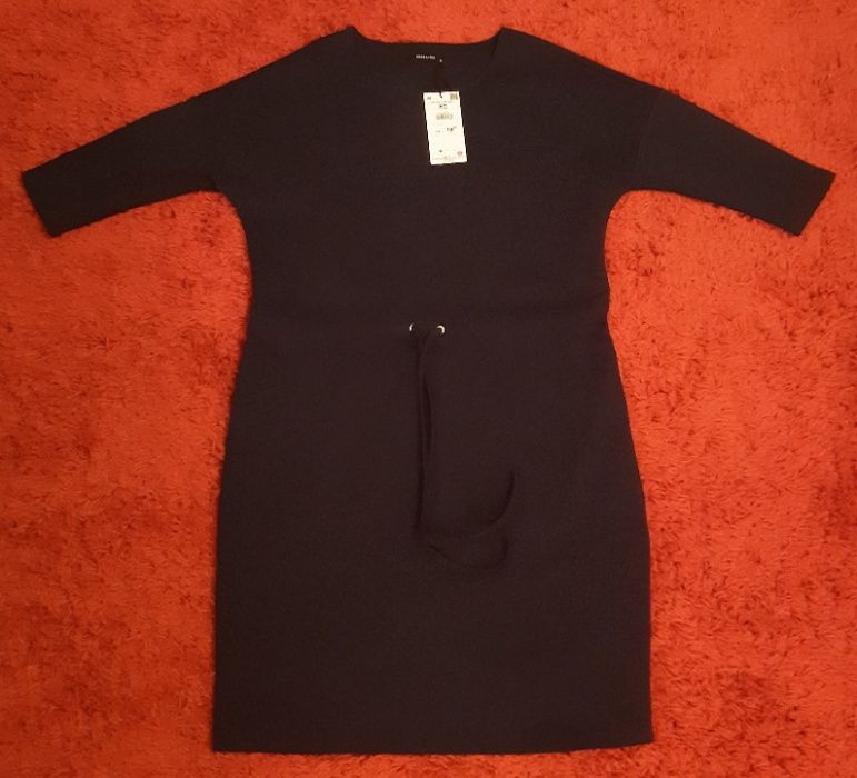 Granatowa elegancka sukienka Reserved XS NOWA