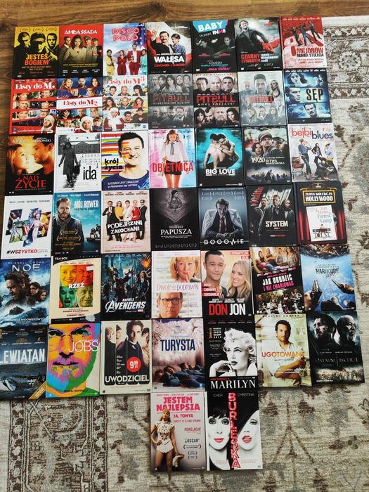 Zestaw filmy DVD 44 sztuki