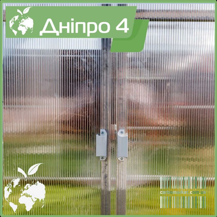 Теплиця "Дніпро-4" 4Х6/8/10/12м, профільна оцинкова труба 20X40