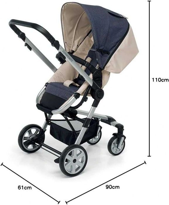 Wózek Foppapedretti Supertres 3w1 Denim Perla