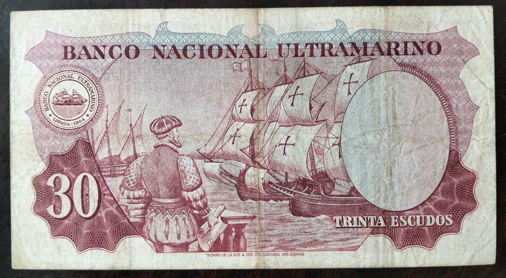 Nota 30$ 1959 Índia Portuguesa Excelente Estado Rara