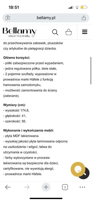 Regał biały Bellamy