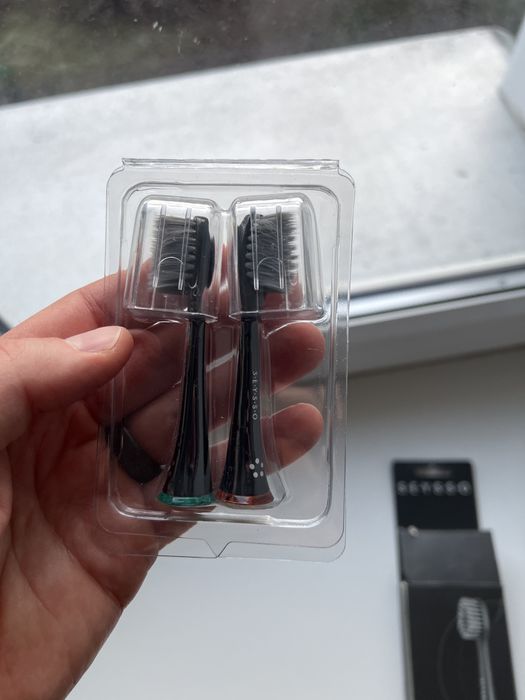 2 końcówki do szczoteczki sonicznej Seysso (Carbon Antibacterial)