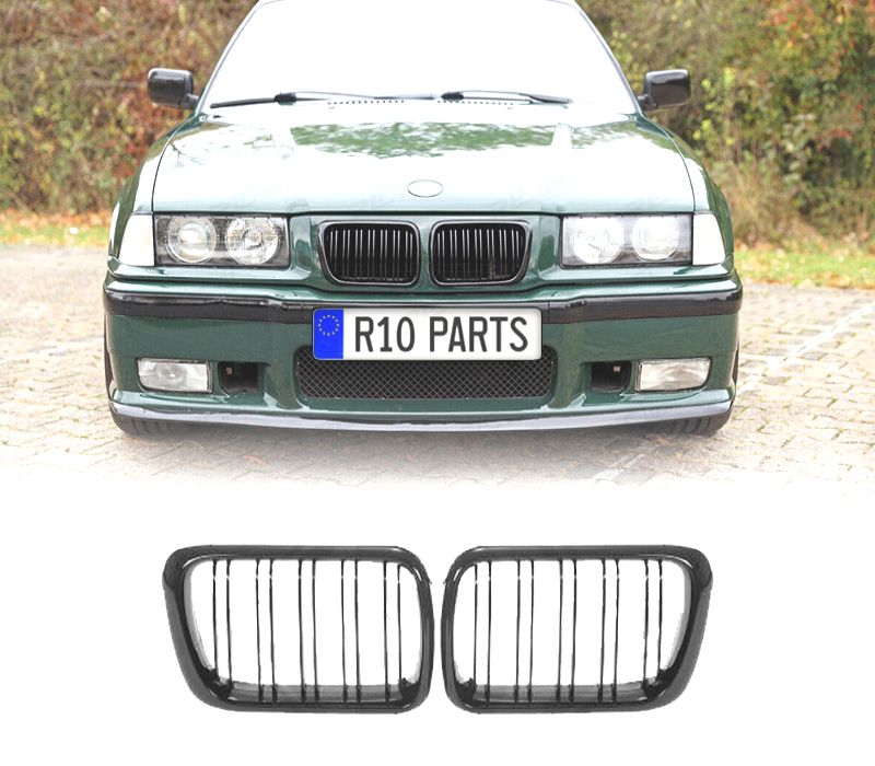 GRELHAS BMW E36 96-99 PRETO BRILHANTE