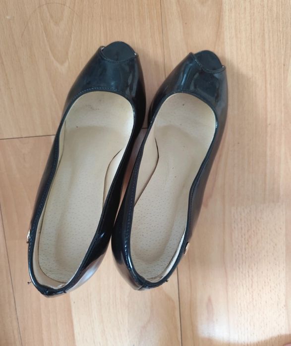 Buty szpilki czółenka odkryte palce noir