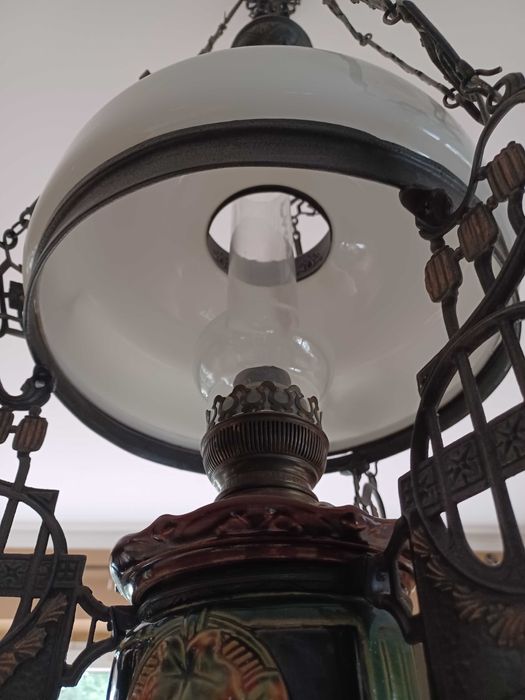 Lampa naftowa antyk stara piękna