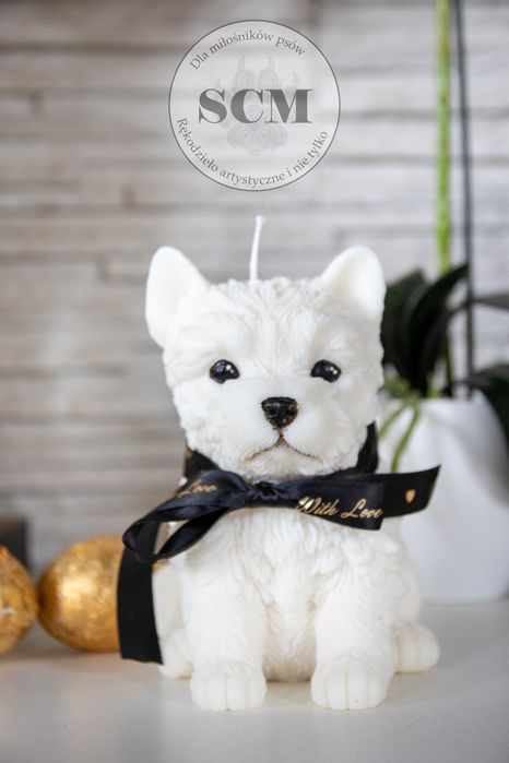 Świeca sojowa piesek Shi Tzu West Cairn Terrier York