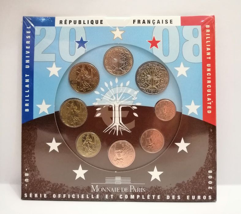 Moedas 2 Euros Proof e Carteiras Bnc França