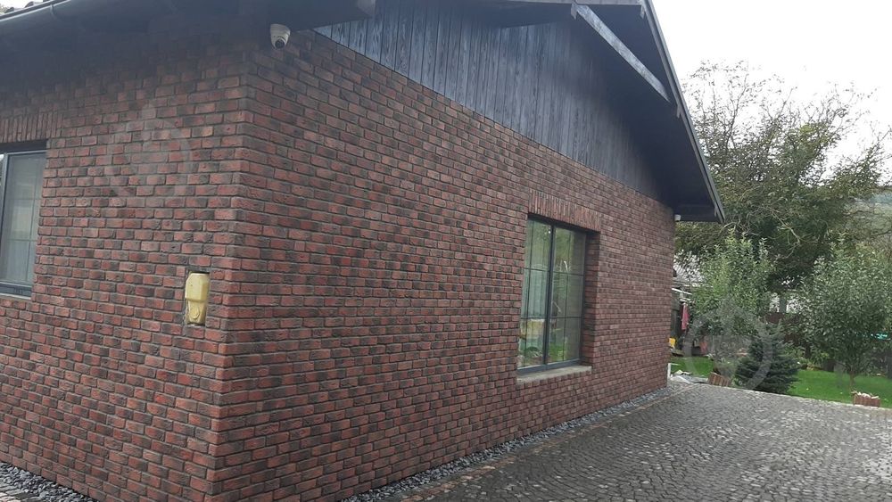 Плитка бетонна пряма Саватекс Декор Цегла клінкерна червона 0,6 кв.м