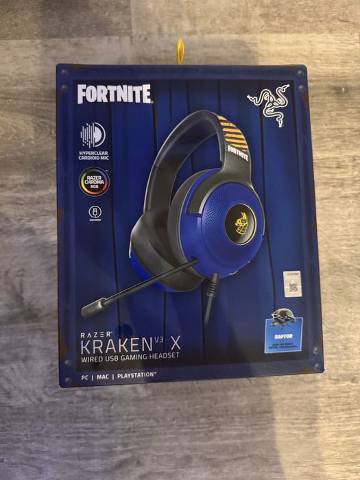 Nowe Słuchawki razer kraken v3 X Fortnite edition