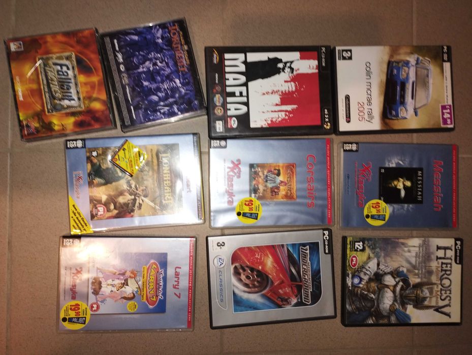 Gra komputer PC Larry Mafia Heroes Colin Fallout Messiah NFS Lionheart Torment klasyka