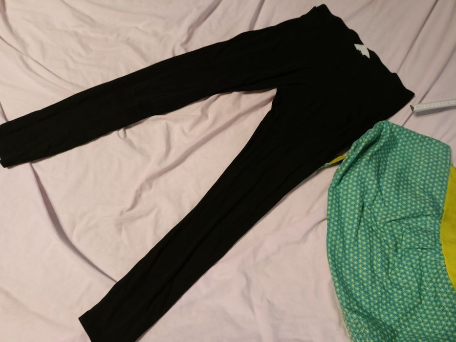 Czarne getry legginsy bawełniane h&M 38 M