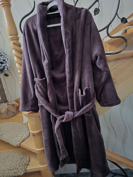 Szlafrok męskiM/L ciepły pluszowy długi