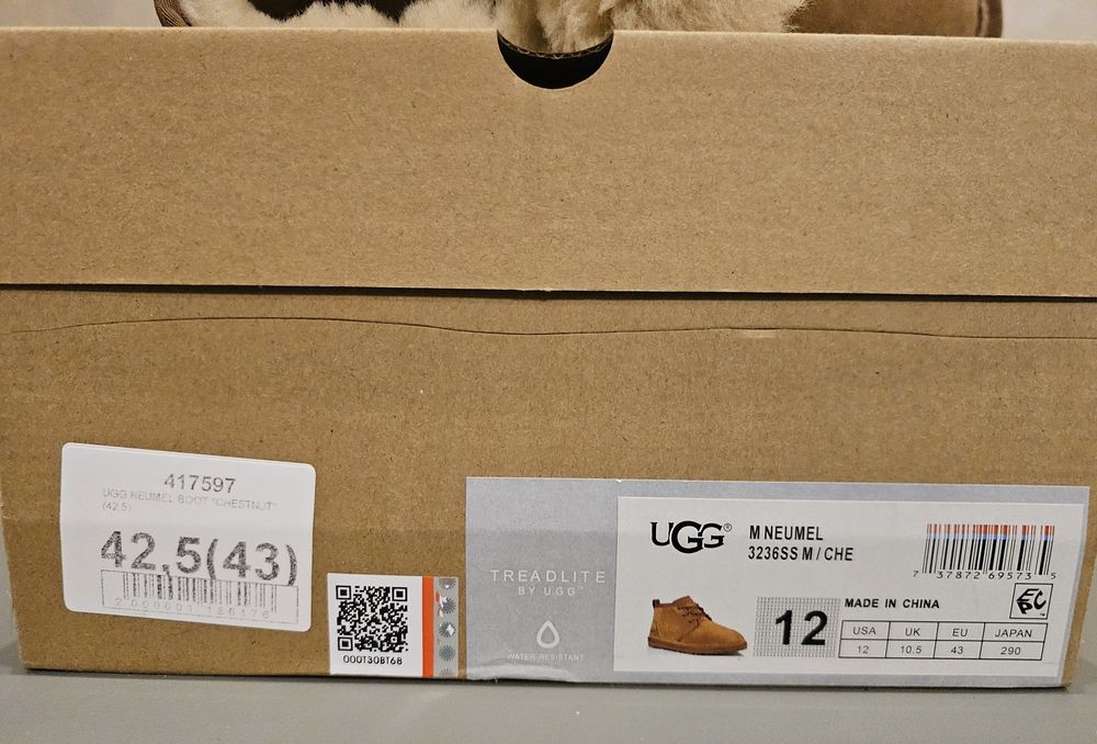 Оригінальні черевики UGG M Neumel Chestnut (3236) 42,5р— Стан нових