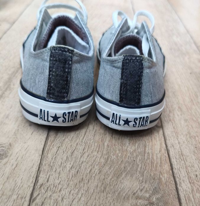 Piękne trampki tenisówki sneakersy Converse siwe szare