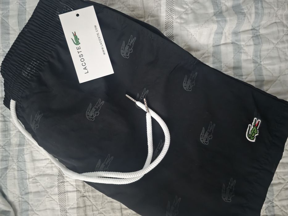 Calções de banho Lacoste preto novo