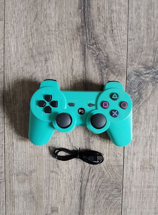 Pad PS3 Nowy Bezprzewodowy Turkusowy Wysyłka OLX Gwarancja