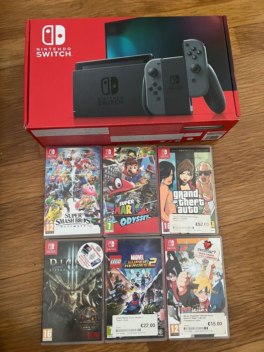 Nintendo Switch V2 e jogos