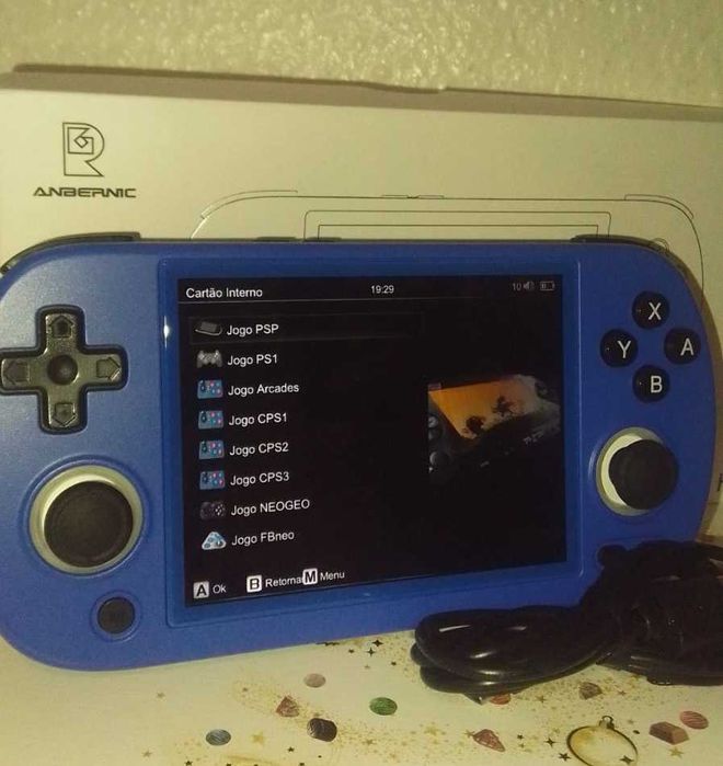 Consola Portátil Anbernic RG40XX H - Azul - Nova!!