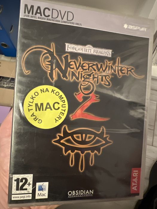 Neverwinter Nights 2 MAC DVD Intel Mac NOWA Folia Atari RPG