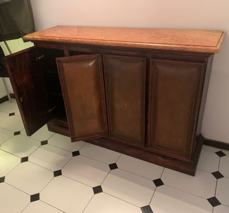 Aparador Mogno Maciço c/
Tampo Mármore Estremoz