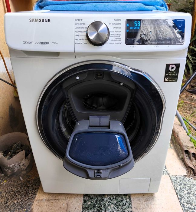 Maquina lavar roupa Samsung qdrive addwash ecobubble A+++