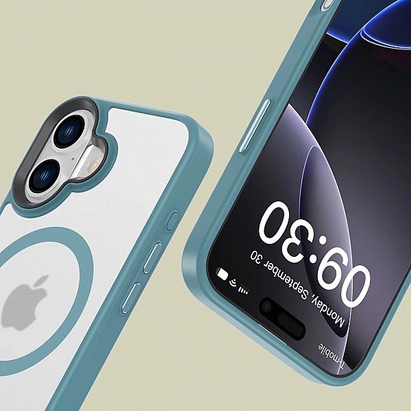 Etui Tech-Protect MagMat MagSafe na iPhone 16 - niebieskie