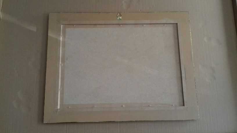 Mirror with wooden frame and gold leaf finish – like new64575347904643123