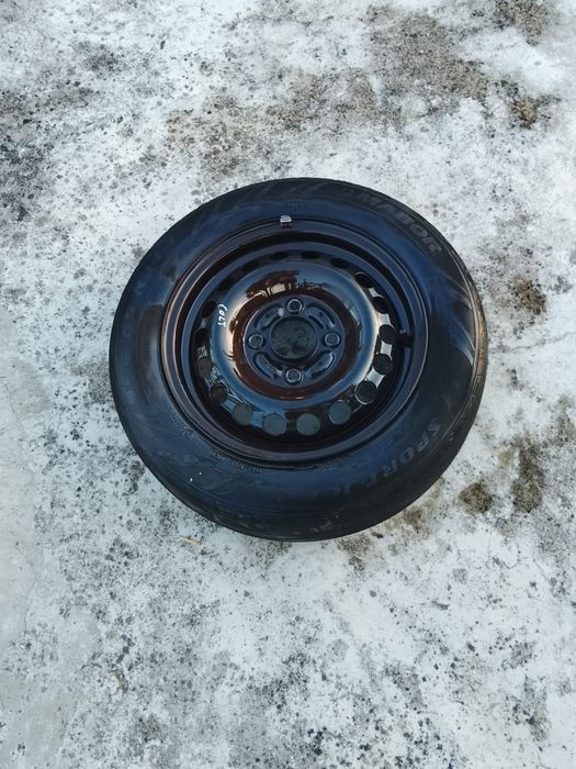 Jante de Ferro R14 Mitsubishi Colt Ano 2005 4 Furos Pneus 175/65 R14