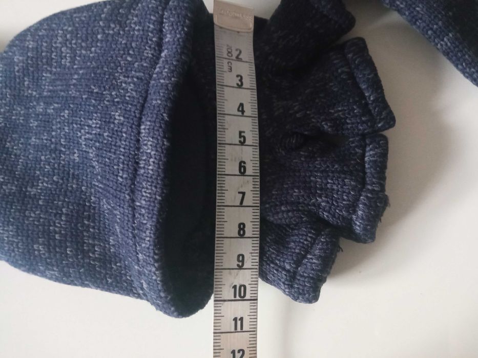 TCM damskie rękawiczki mitenki szare r 6,5