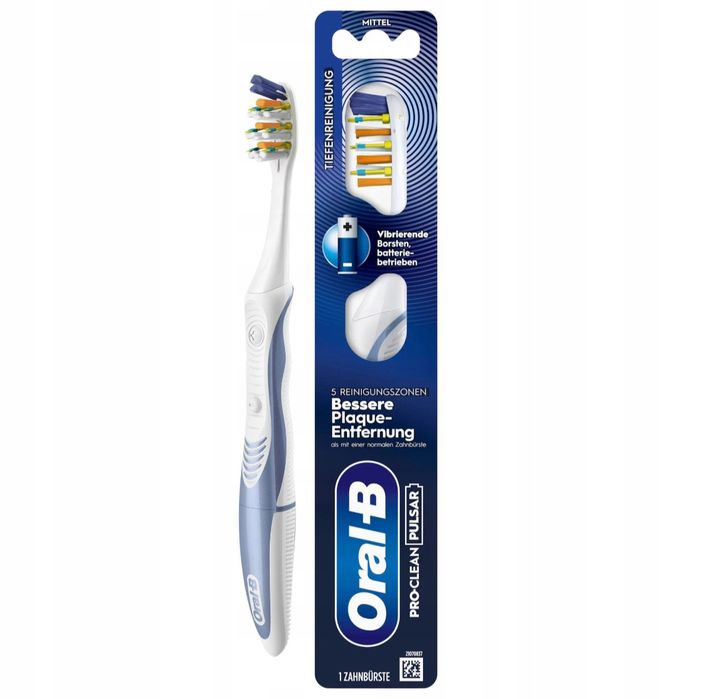 Szczoteczka elektryczna na baterie Oral-B Pulsar Pro-Clean, Nowa!