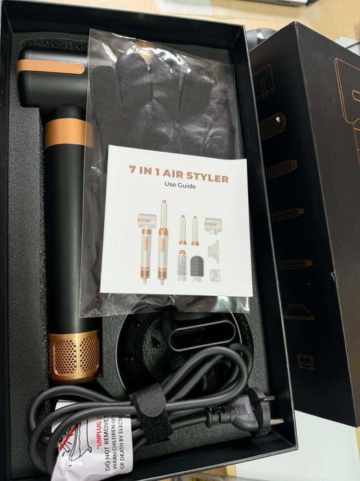 Air Styler 7 w 1, zestaw do stylizacji włosów z jonową suszarką